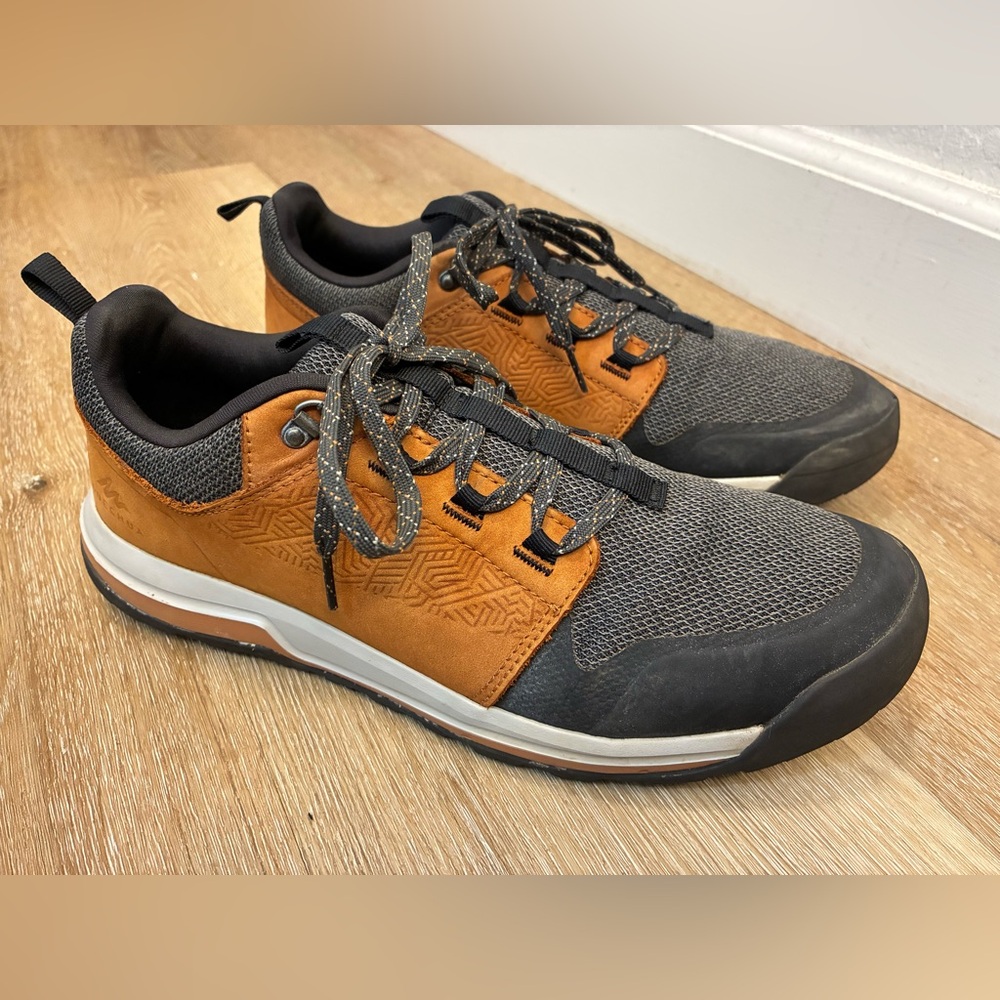 Quechua Men's NH500 Hiking Brown Grey Men’s Shoes Size US10.5 UK9.5 EU44 28cm